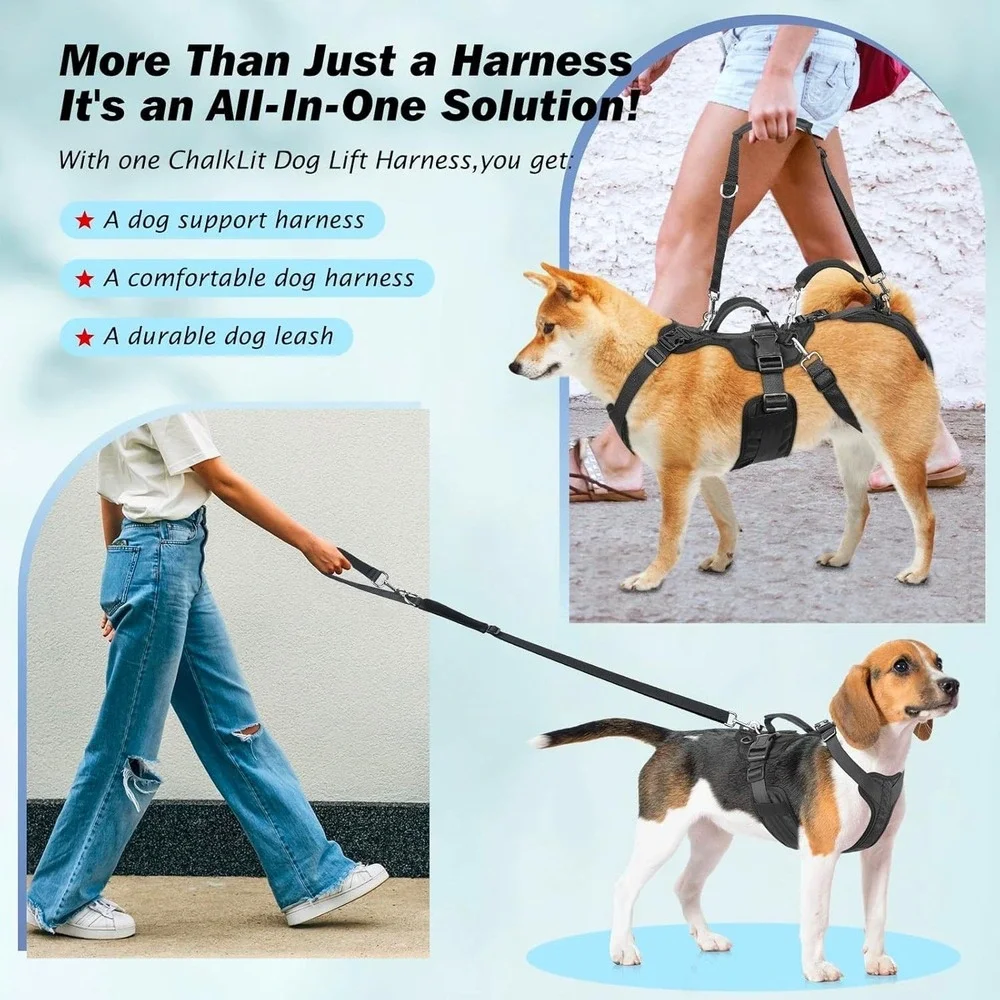 Large Dog Lift Harness Support Sling for Senior Disabled ACL Recovery Dogs